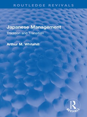 cover image of Japanese Management